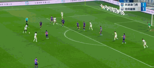 奥比勒耶远射折射破门 沧州雄狮2-1天津津门虎