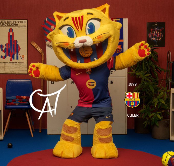 巴萨推出全新吉祥物：加泰罗尼亚本土小猫形象，名字就叫“Cat”